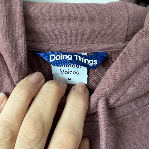 Unisex Outdoor Voices Hoodie Sweatshirt size M - Picture 3 of 8